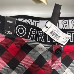 Torrid Plaid Bottoms - Red and Black